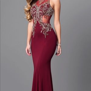 Long mermaid prom dress